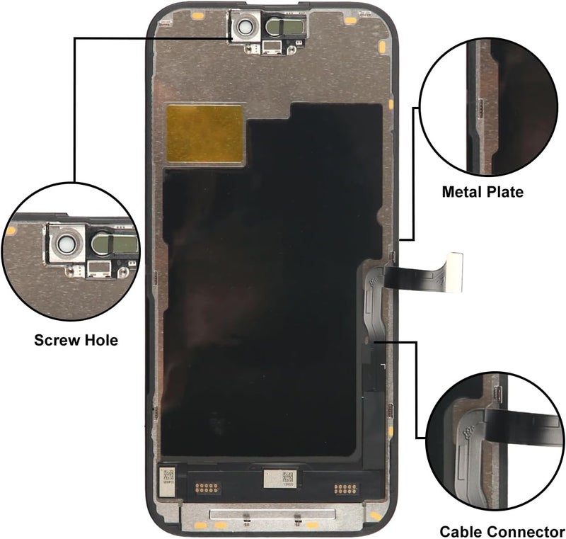 LL TRADER Screen Replacement for iPhone 15 Pro 6.1" LCD Retina FHD Display COF Touch Screen Digitizer with Repair Tool Kits, Waterproof Tape, Screen Protector (Truetone programable) - Image 3